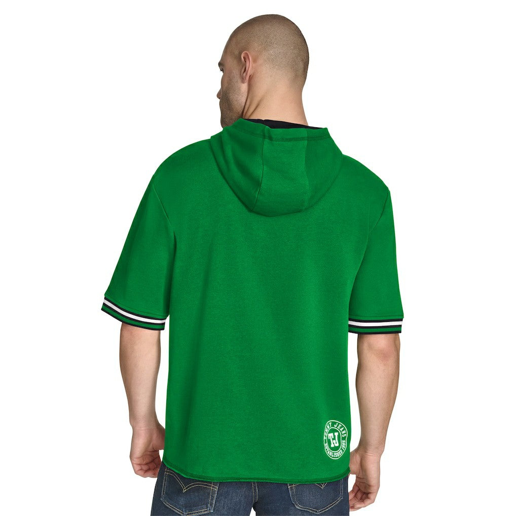 NBA Boston Celtics Tommy Jeans Paul French Terry Short Sleeve Pullover Hoodie