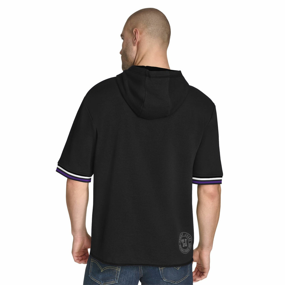NBA Sacramento Kings Tommy Jeans Paul French Terry Short Sleeve Pullover Hoodie