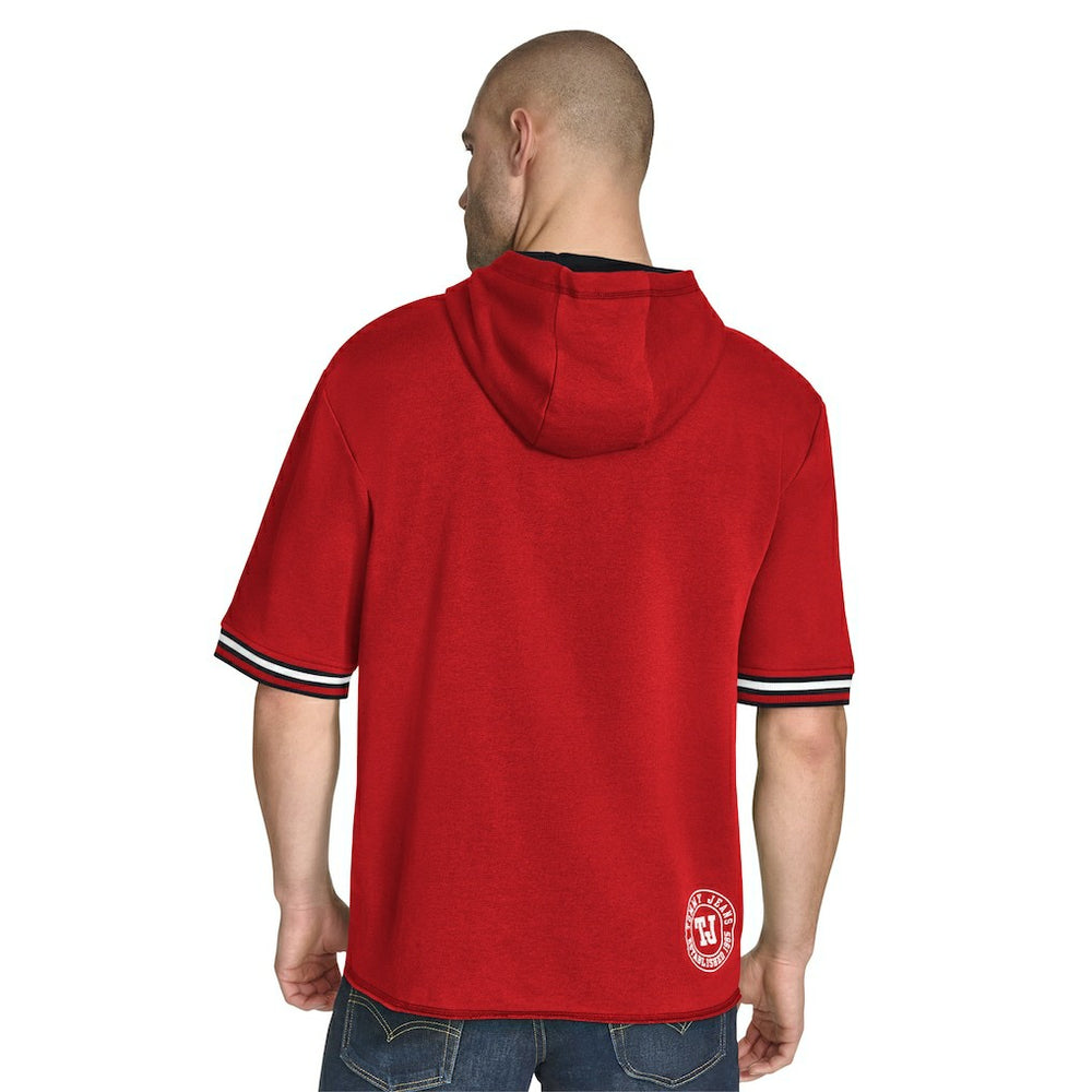 NBA Chicago Bulls Tommy Jeans Paul French Terry Short Sleeve Pullover Hoodie sale