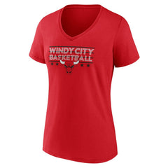 NBA Chicago Bulls Women's Core Hometown Launch V-Neck T-Shirt sale