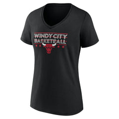 NBA Chicago Bulls Women's Core Hometown Launch V-Neck T-Shirt sale