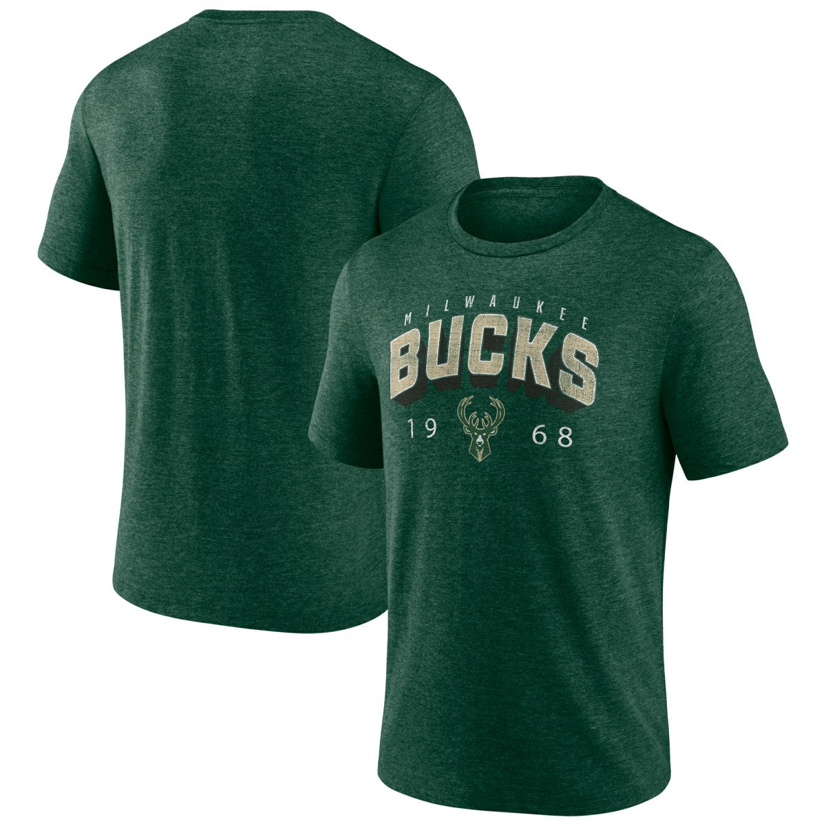 NBA Milwaukee Bucks Backboard Tri-Blend T-Shirt