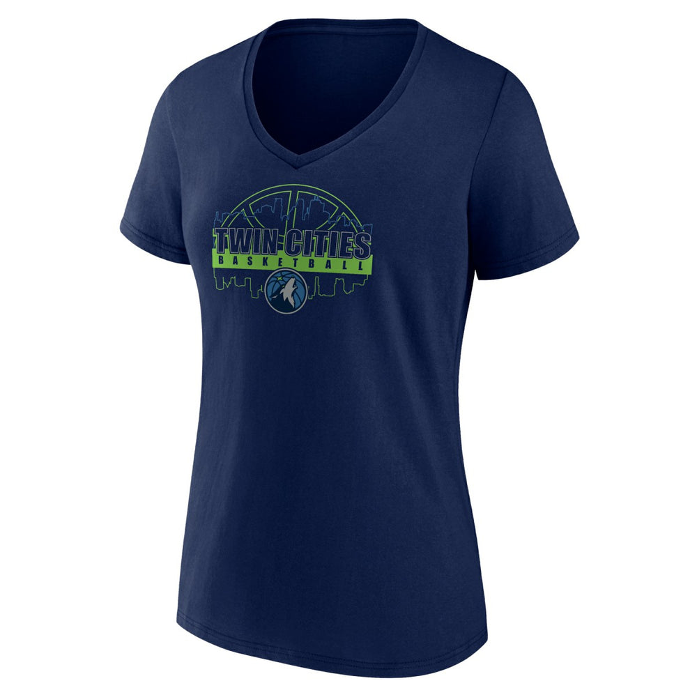 NBA Minnesota Timberwolves Women's Core Hometown Launch V-Neck T-Shirt