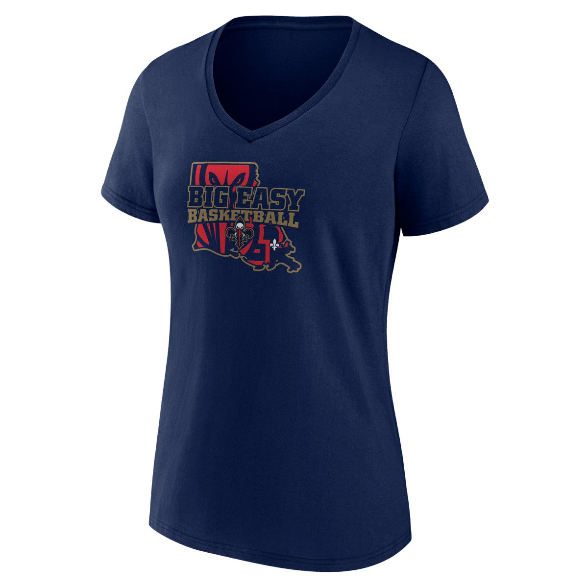 NBA New Orleans Pelicans Women's Core Hometown Launch V-Neck T-Shirt