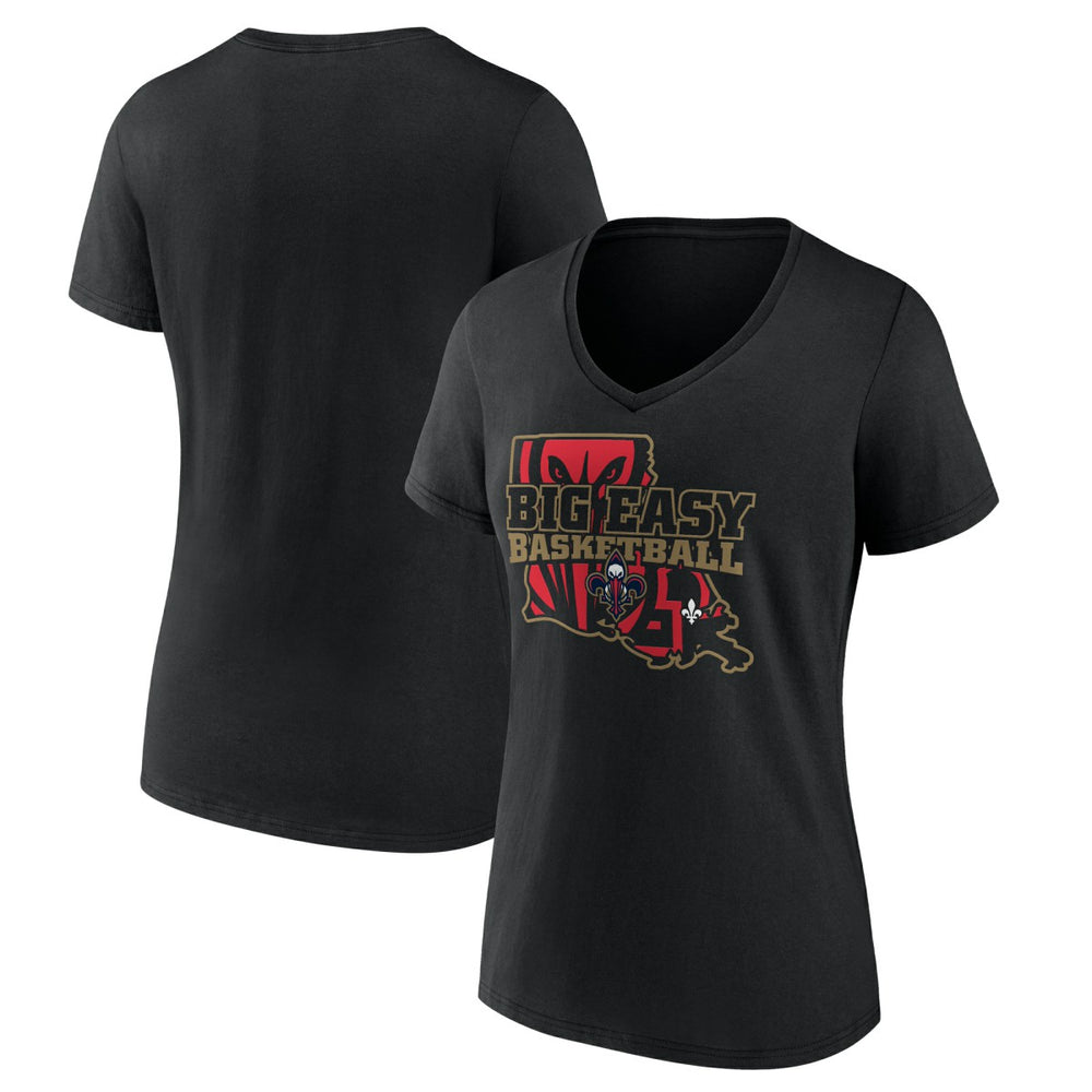 NBA New Orleans Pelicans Women's Core Hometown Launch V-Neck T-Shirt