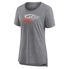 NBA Oklahoma City Thunder Women's Gradient Logo Tri-Blend T-Shirt
