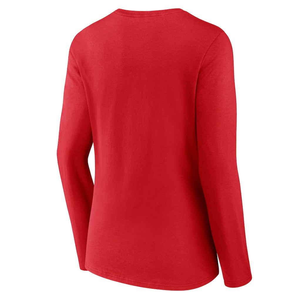 NBA Philadelphia 76ers Women's Primary Logo Long Sleeve V-Neck T-Shirt