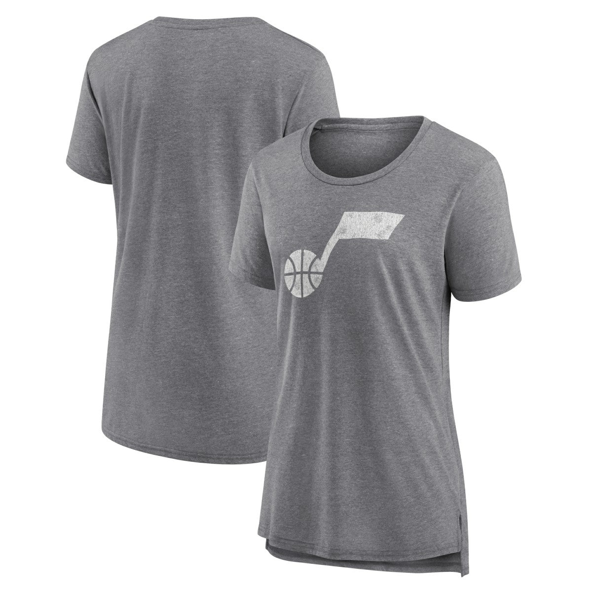 NBA Utah Jazz Women's Distressed Logo Tri-Blend T-Shirt