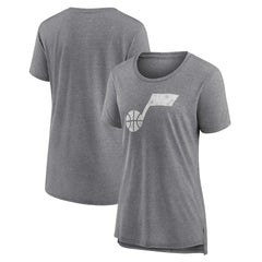 NBA Utah Jazz Women's Distressed Logo Tri-Blend T-Shirt