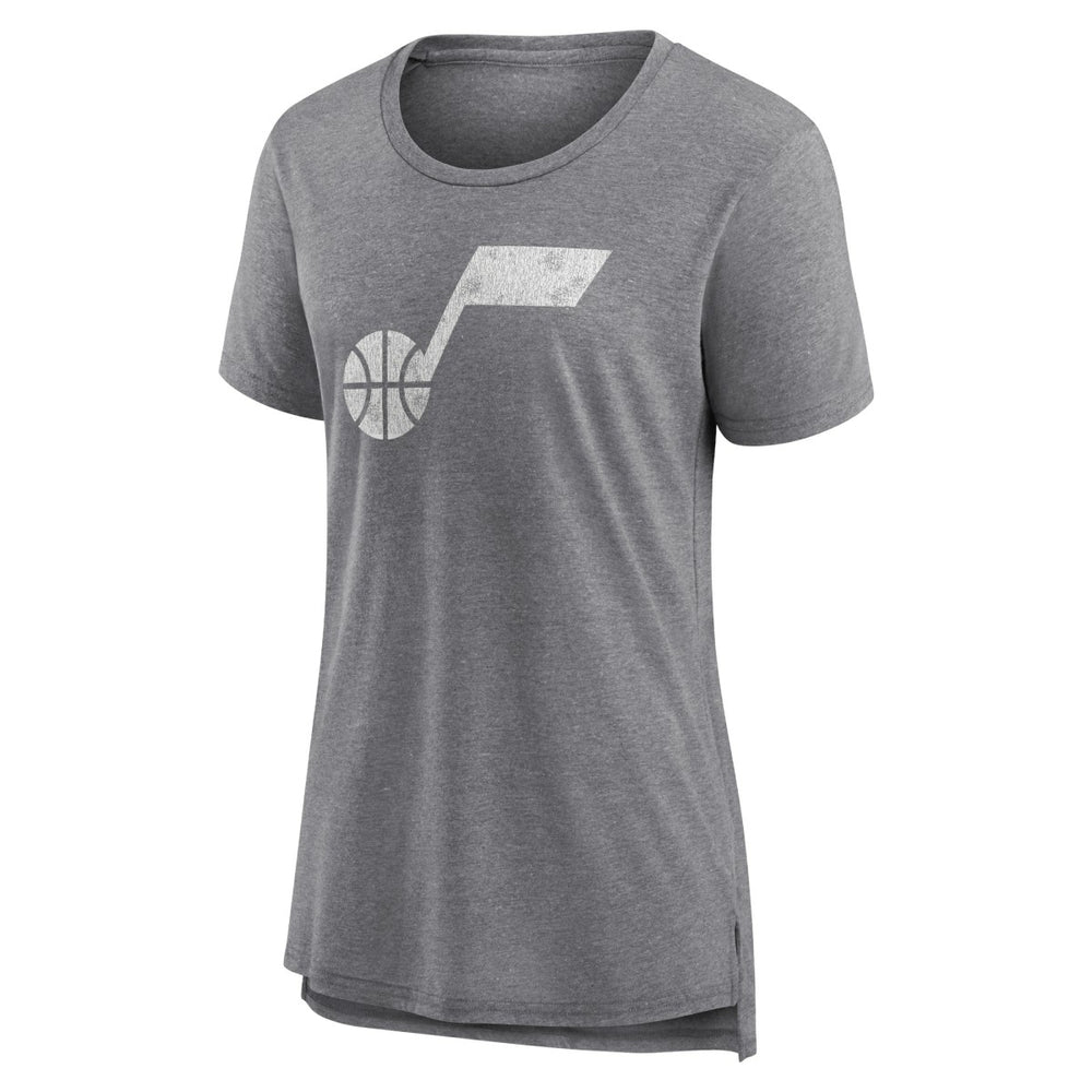 NBA Utah Jazz Women's Distressed Logo Tri-Blend T-Shirt