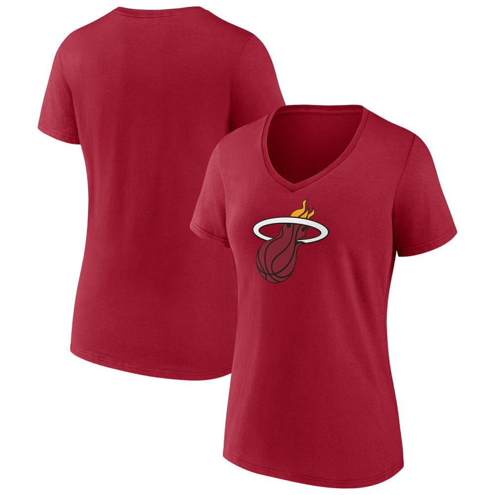 NBA Miami Heat Women's Primary Logo V-Neck T-Shirt