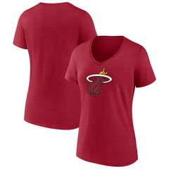 NBA Miami Heat Women's Primary Logo V-Neck T-Shirt