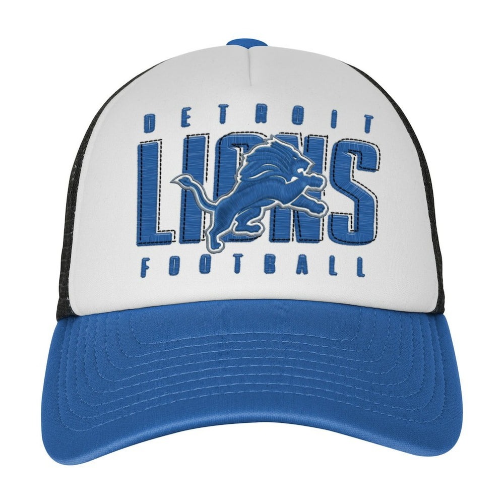 Youth Essentials Trucker Adjustable Hat - Detroit Lions