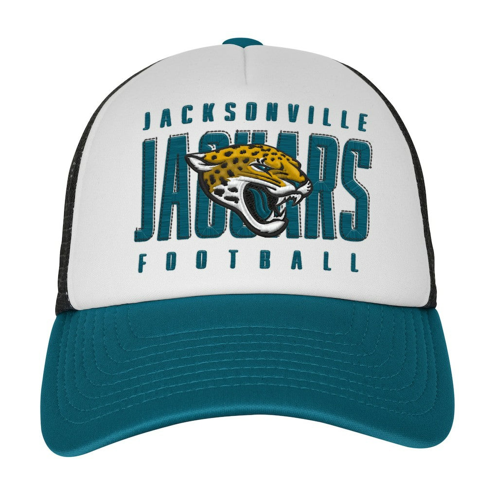 Youth Essentials Trucker Adjustable Hat - Jacksonville Jaguars