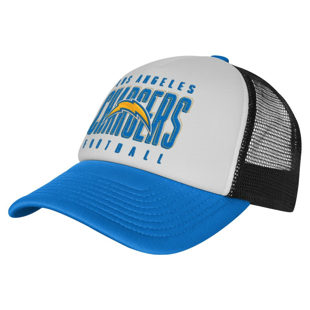 Youth Essentials Trucker Adjustable Hat - Los Angeles Chargers