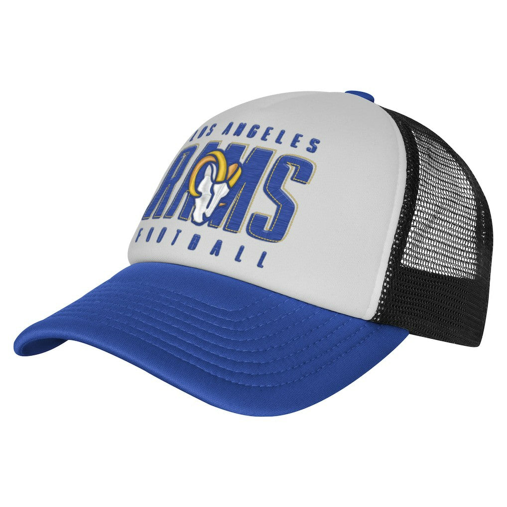 Youth Essentials Trucker Adjustable Hat - Los Angeles Rams