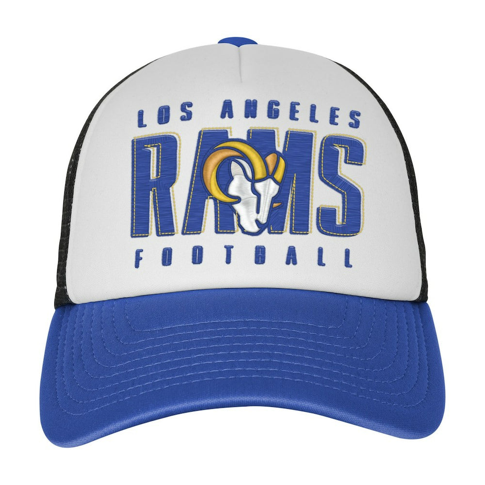 Youth Essentials Trucker Adjustable Hat - Los Angeles Rams
