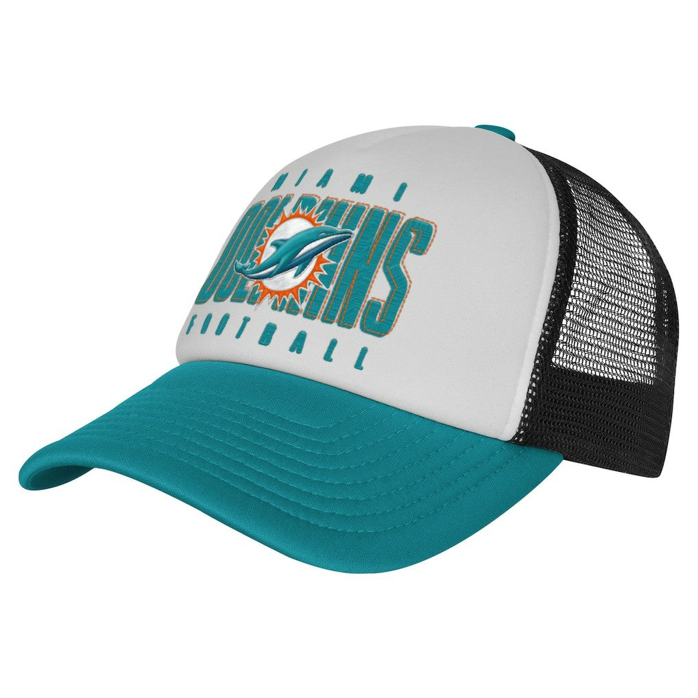 Youth Essentials Trucker Adjustable Hat - Miami Dolphins