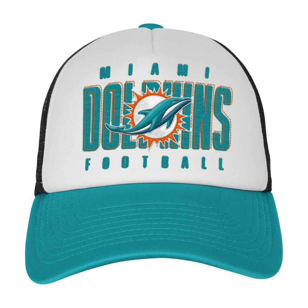 Youth Essentials Trucker Adjustable Hat - Miami Dolphins