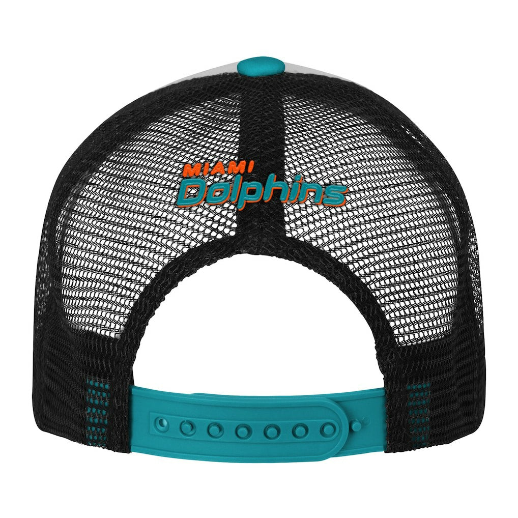 Youth Essentials Trucker Adjustable Hat - Miami Dolphins
