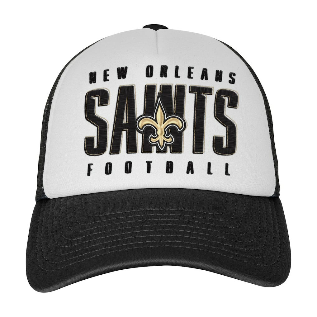 Youth Essentials Trucker Adjustable Hat - New Orleans Saints