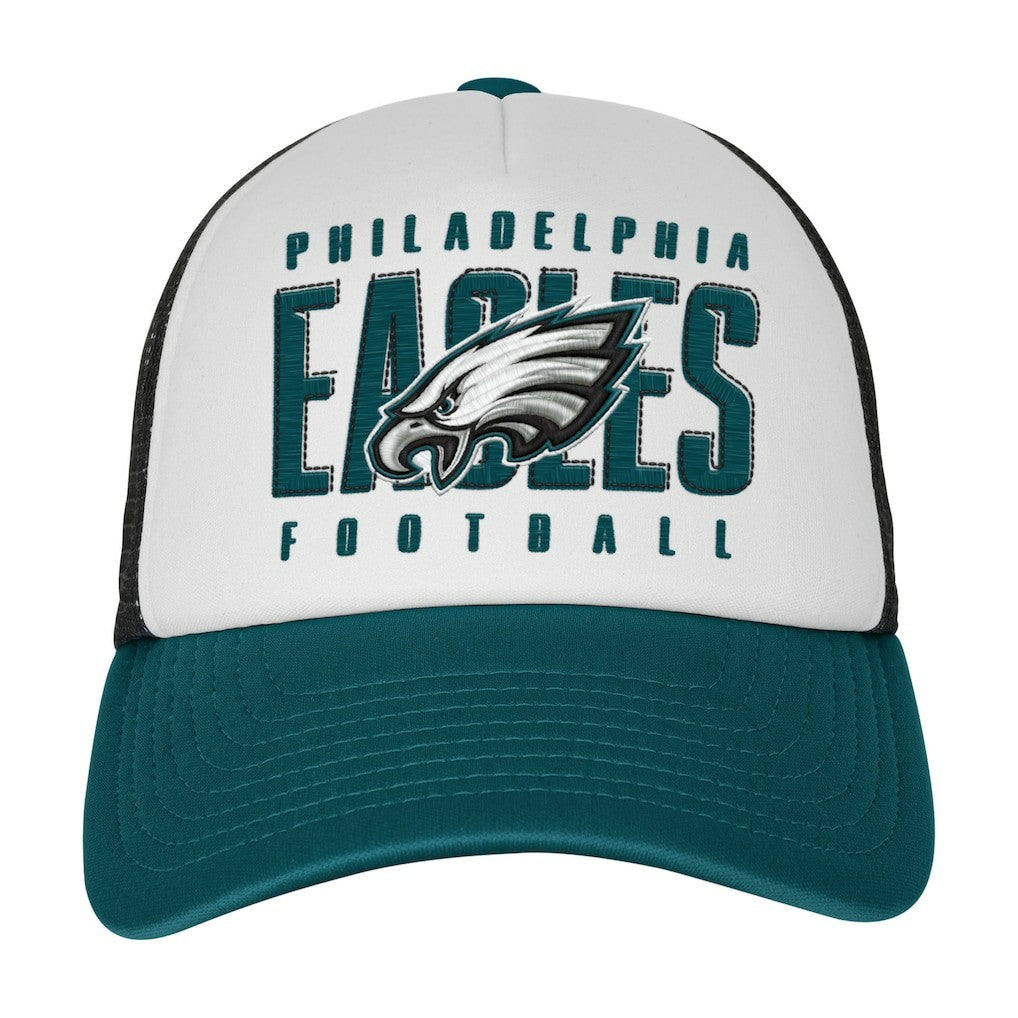 Youth Essentials Trucker Adjustable Hat - Philadelphia Eagles