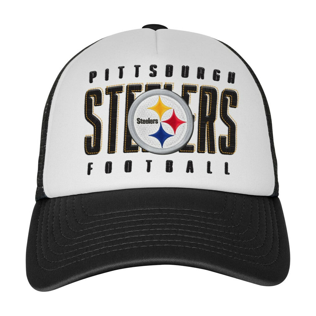 Youth Essentials Trucker Adjustable Hat - Pittsburgh Steelers