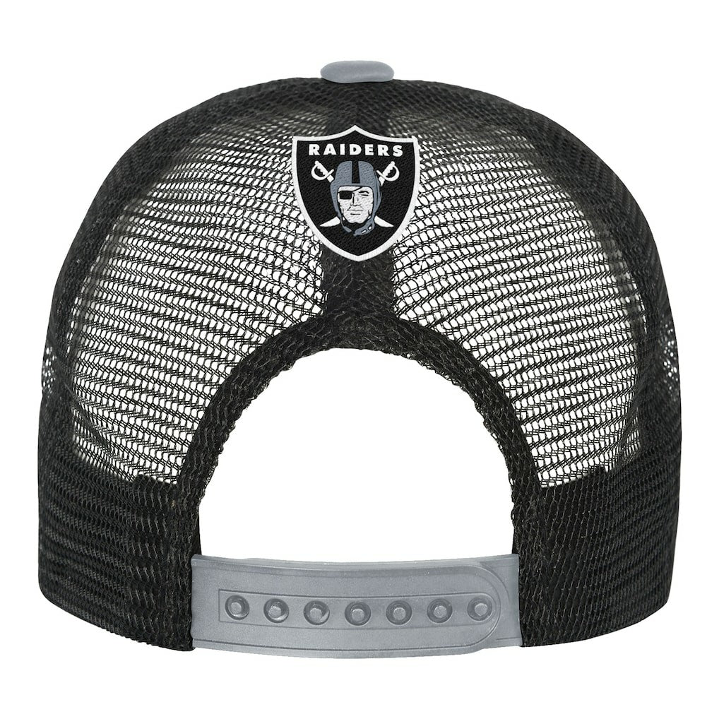 Youth Modern Fan Trucker Adjustable Hat - Las Vegas Raiders