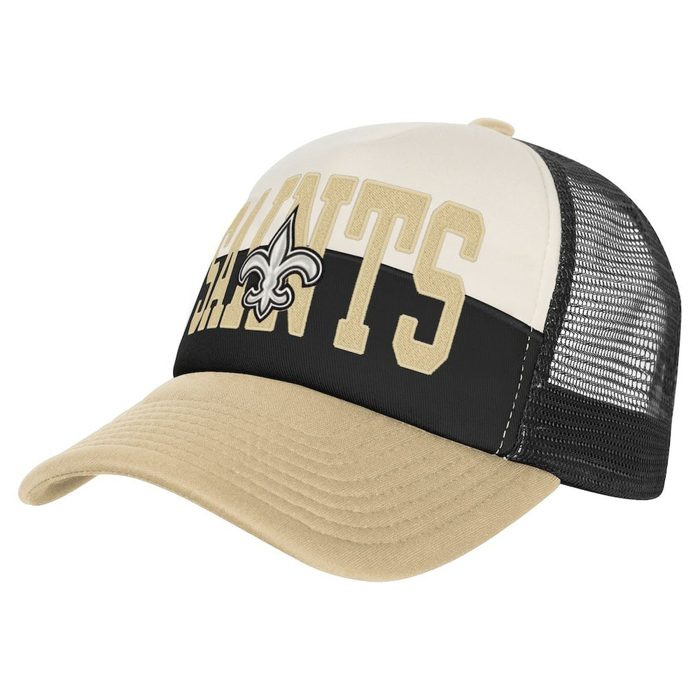 Youth Modern Fan Trucker Adjustable Hat - New Orleans Saints