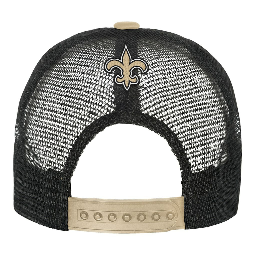 Youth Modern Fan Trucker Adjustable Hat - New Orleans Saints