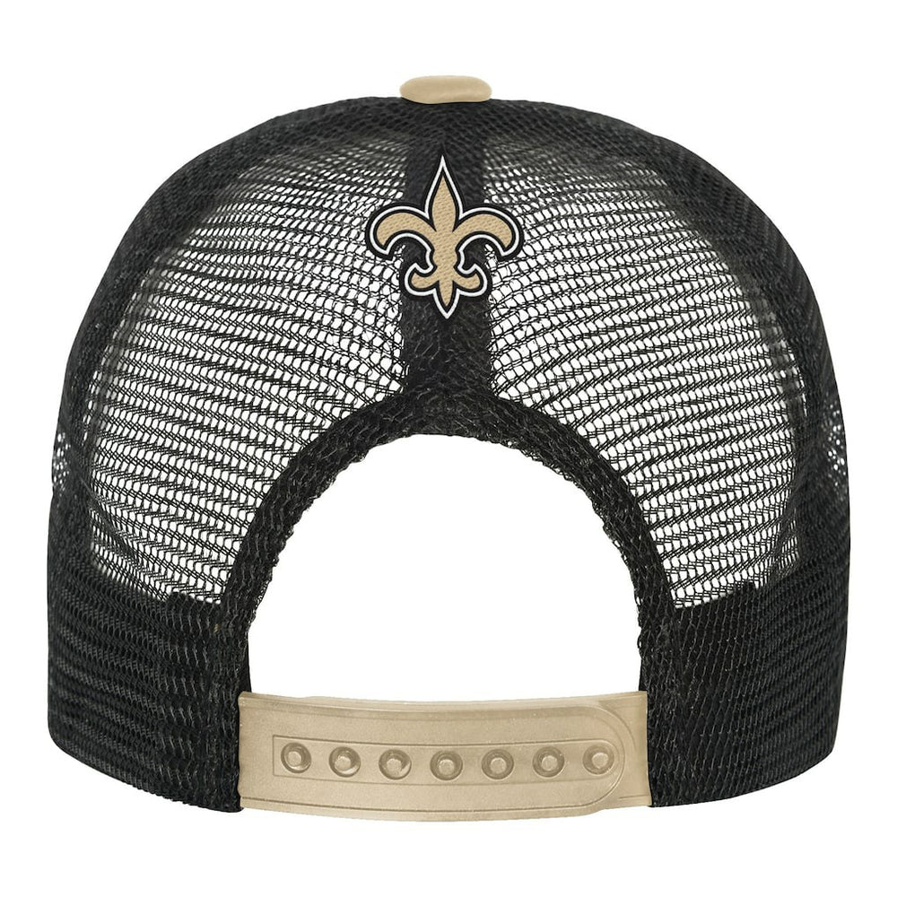 Youth Modern Fan Trucker Adjustable Hat - New Orleans Saints