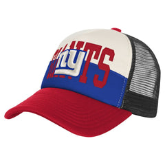 Youth Modern Fan Trucker Adjustable Hat - New York Giants