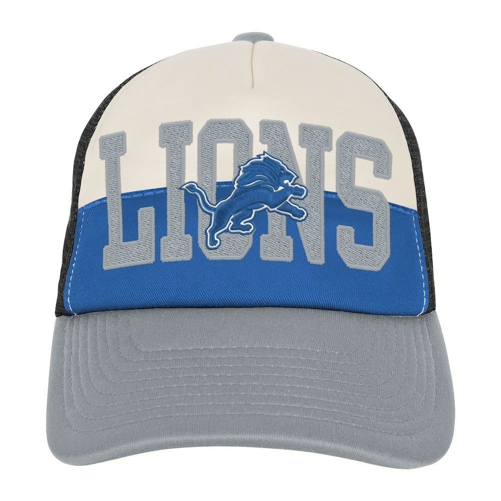 Youth Modern Fan Trucker Adjustable Hat - Detroit Lions