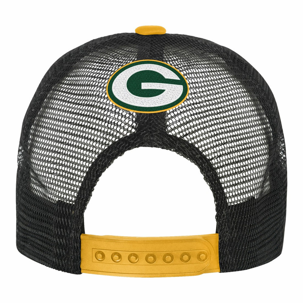 Youth Modern Fan Trucker Adjustable Hat - Green Bay Packers
