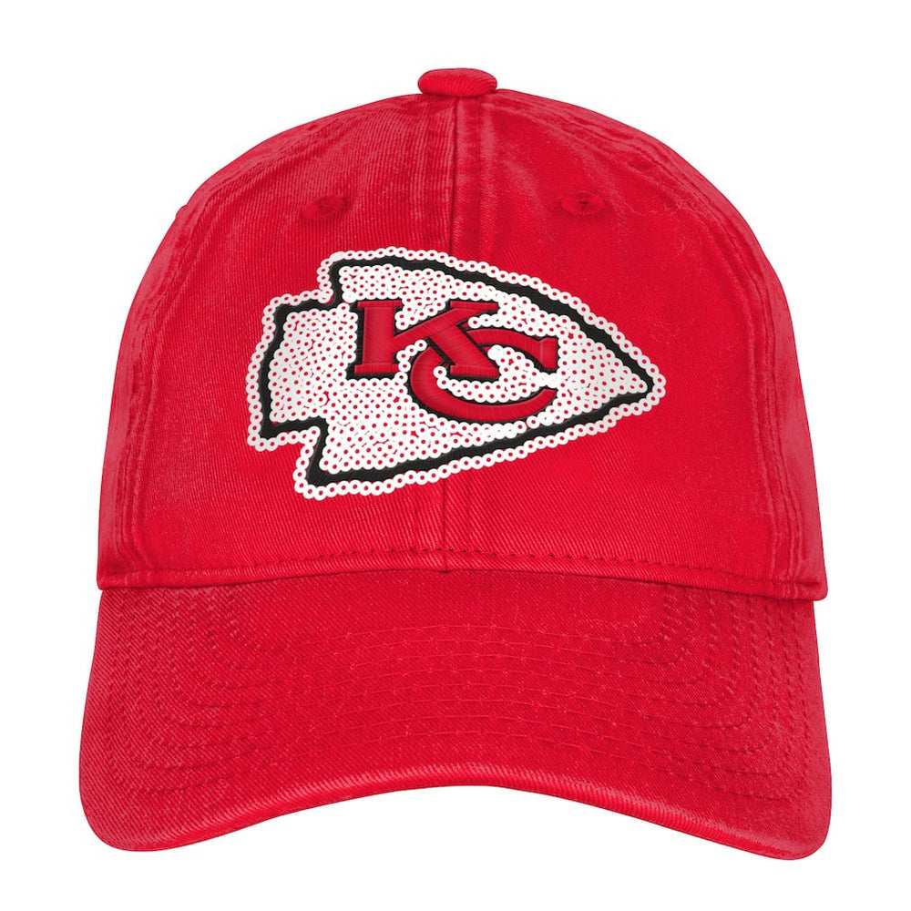 Outerstuff Girls Youth Gridiron Adjustable Hat - Kansas City Chiefs