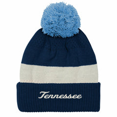 Outerstuff Youth Modern Fan Cuffed Knit Hat with Pom - Tennessee Titans