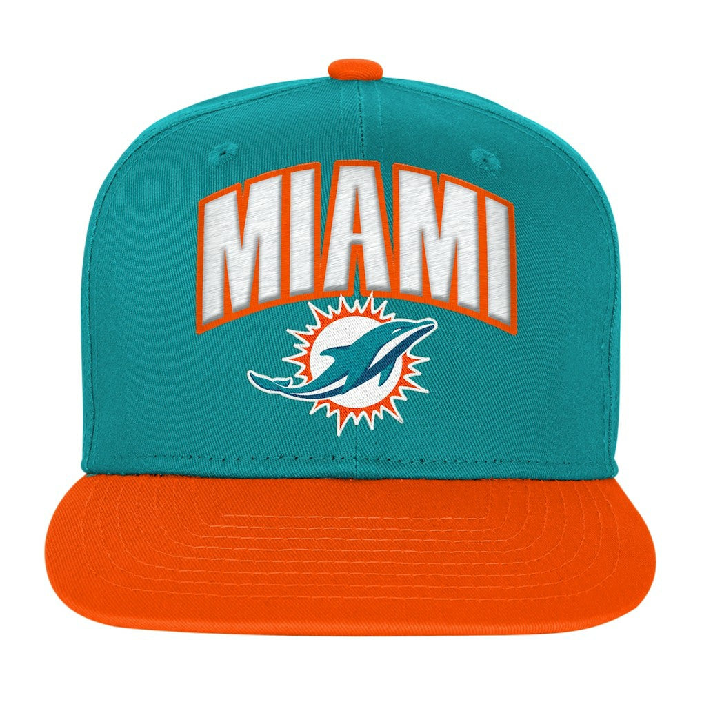 Outerstuff Preschool Essentials Snapback Hat - Miami Dolphins