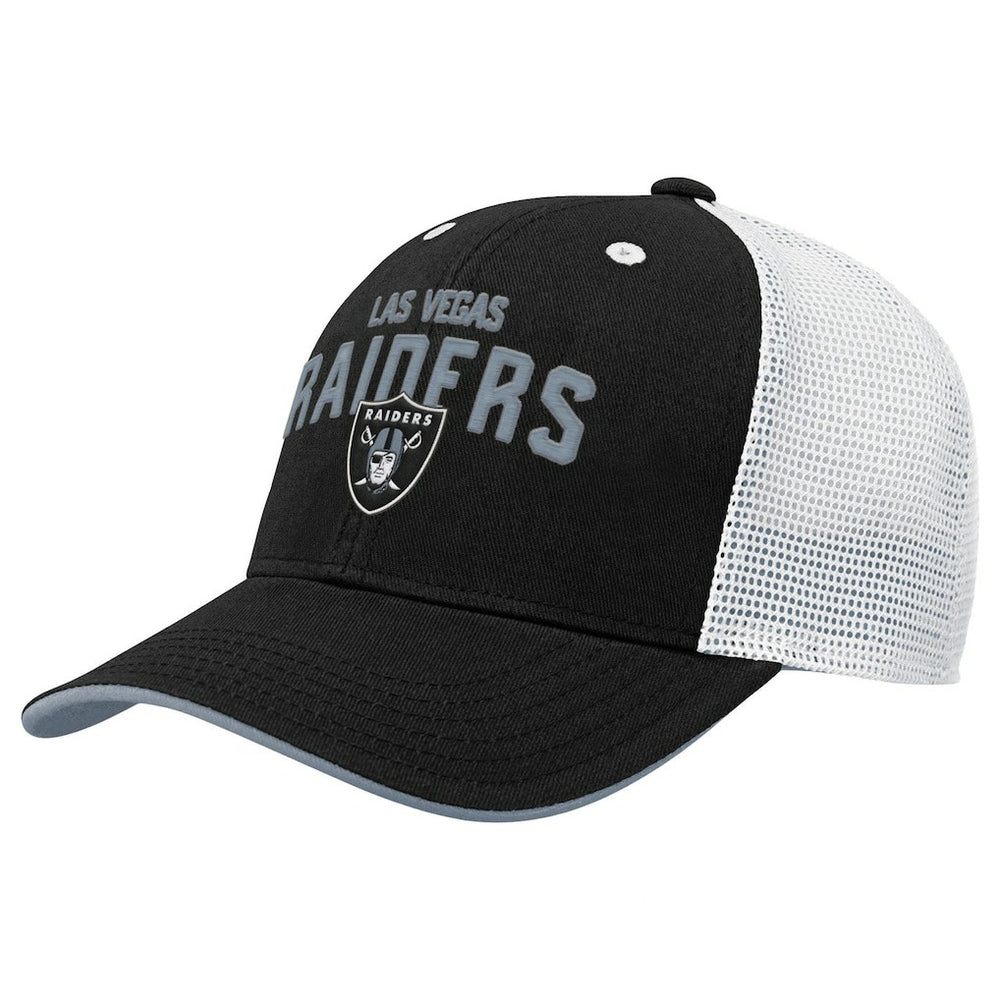 Outerstuff Youth Core Lockup Trucker Adjustable Hat - Las Vegas Raiders
