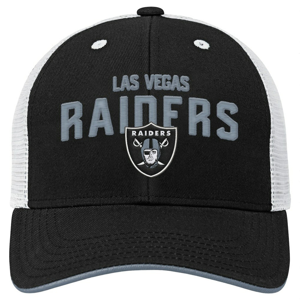 Outerstuff Youth Core Lockup Trucker Adjustable Hat - Las Vegas Raiders