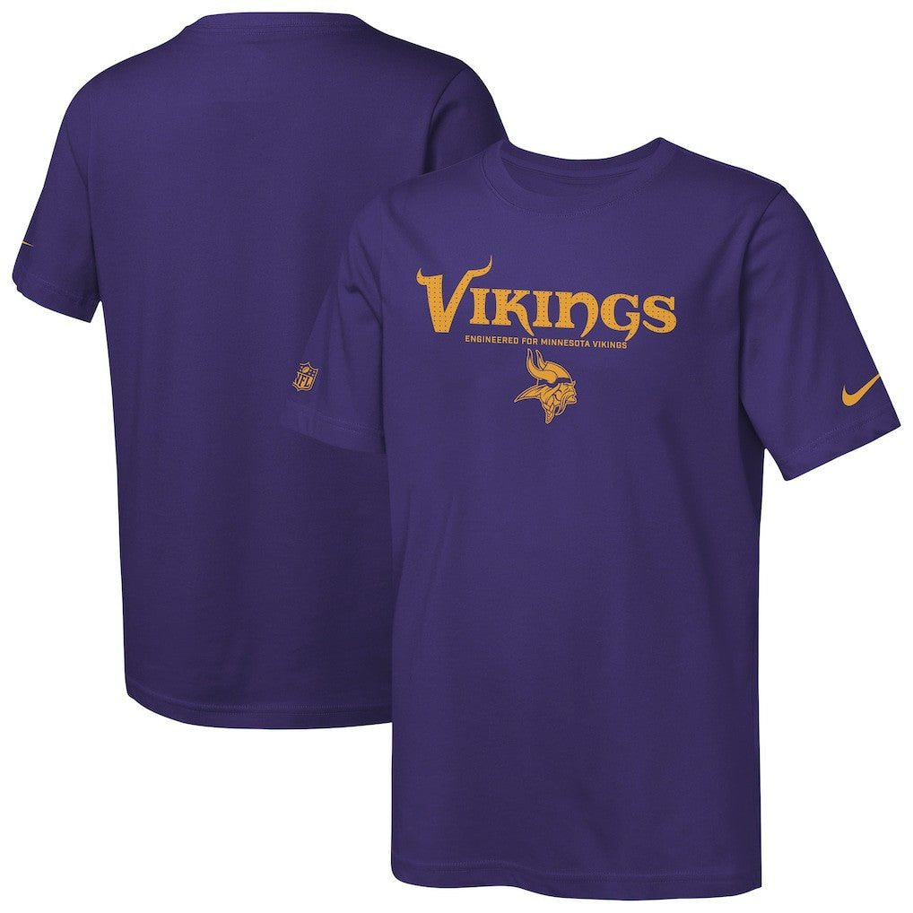 Youth Sideline Team Issue T-Shirt - Minnesota Vikings
