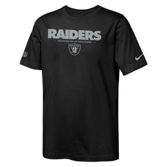 Youth Sideline Team Issue T-Shirt - Las Vegas Raiders