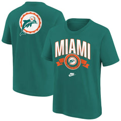Youth Rewind Front & Back Essential T-Shirt - Miami Dolphins