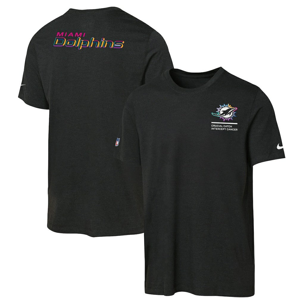 Youth 2025 NFL Crucial Catch Tri-Blend Dri-FIT T-Shirt - Miami Dolphins