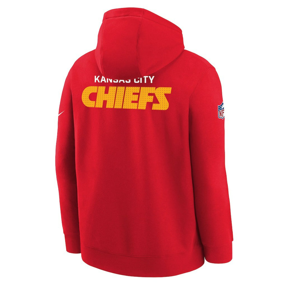 Youth Sideline Club Fleece Hoodie - Kansas City Chiefs