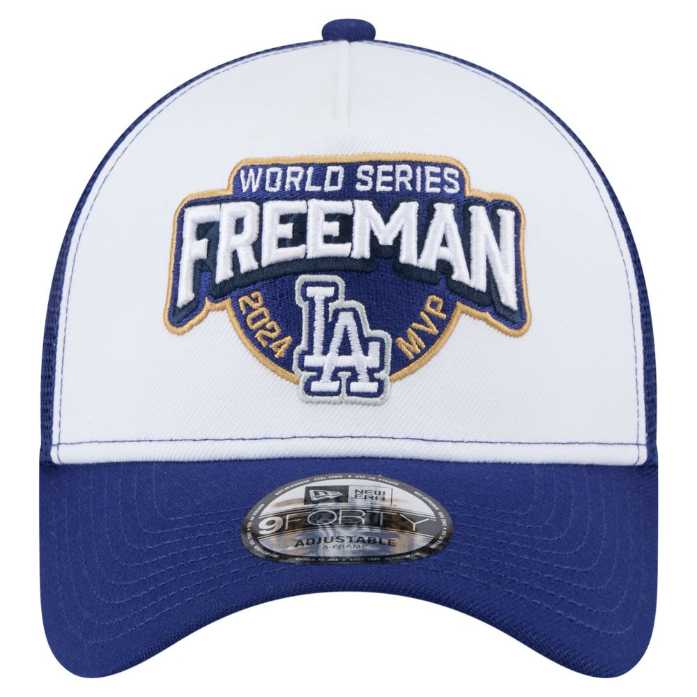 MLB Freddie Freeman Los Angeles Dodgers New Era 2024 World Series MVP 9FORTY Adjustable Hat