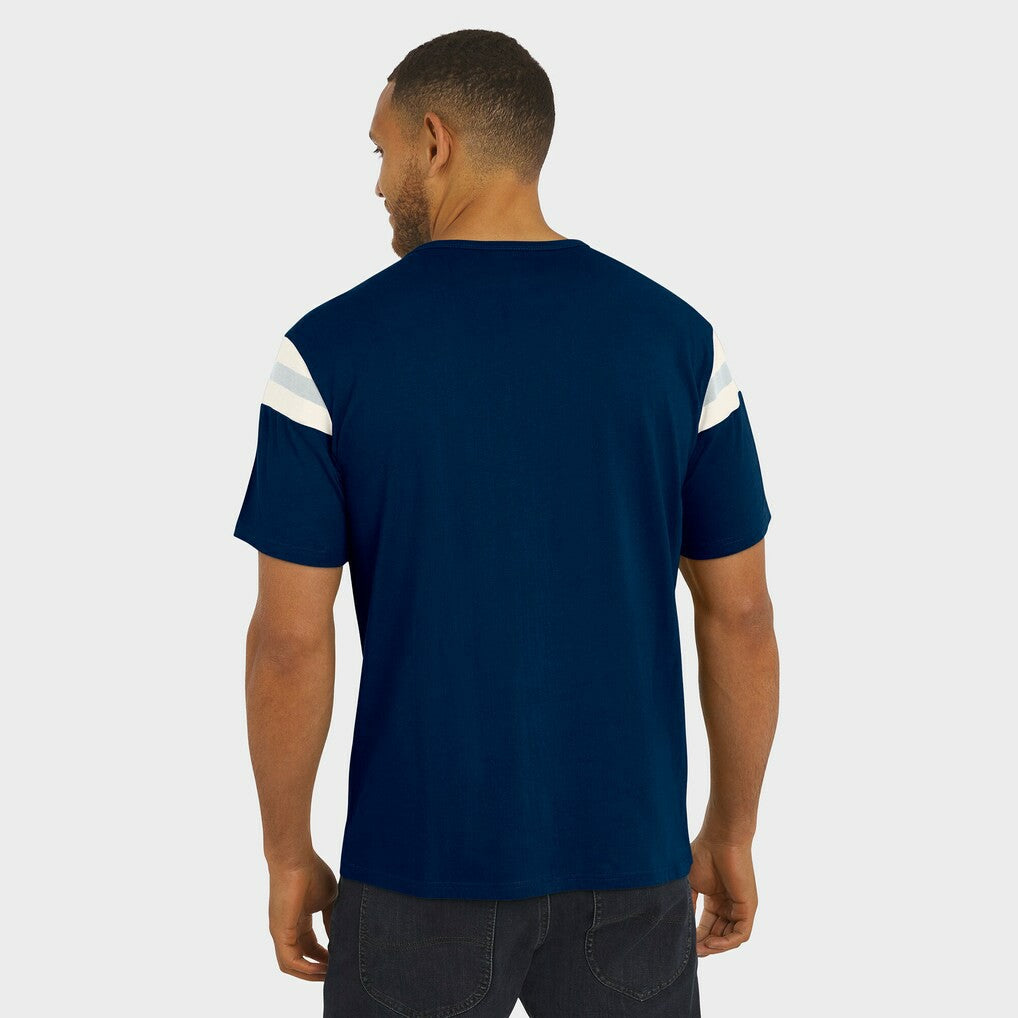 Darius Rucker Collection Distressed Throwback Shoulder Stripe T-Shirt - Dallas Cowboys