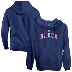 Barcelona 1863FC Athletic Wordmark Fleece Pullover Hoodie -  Navy