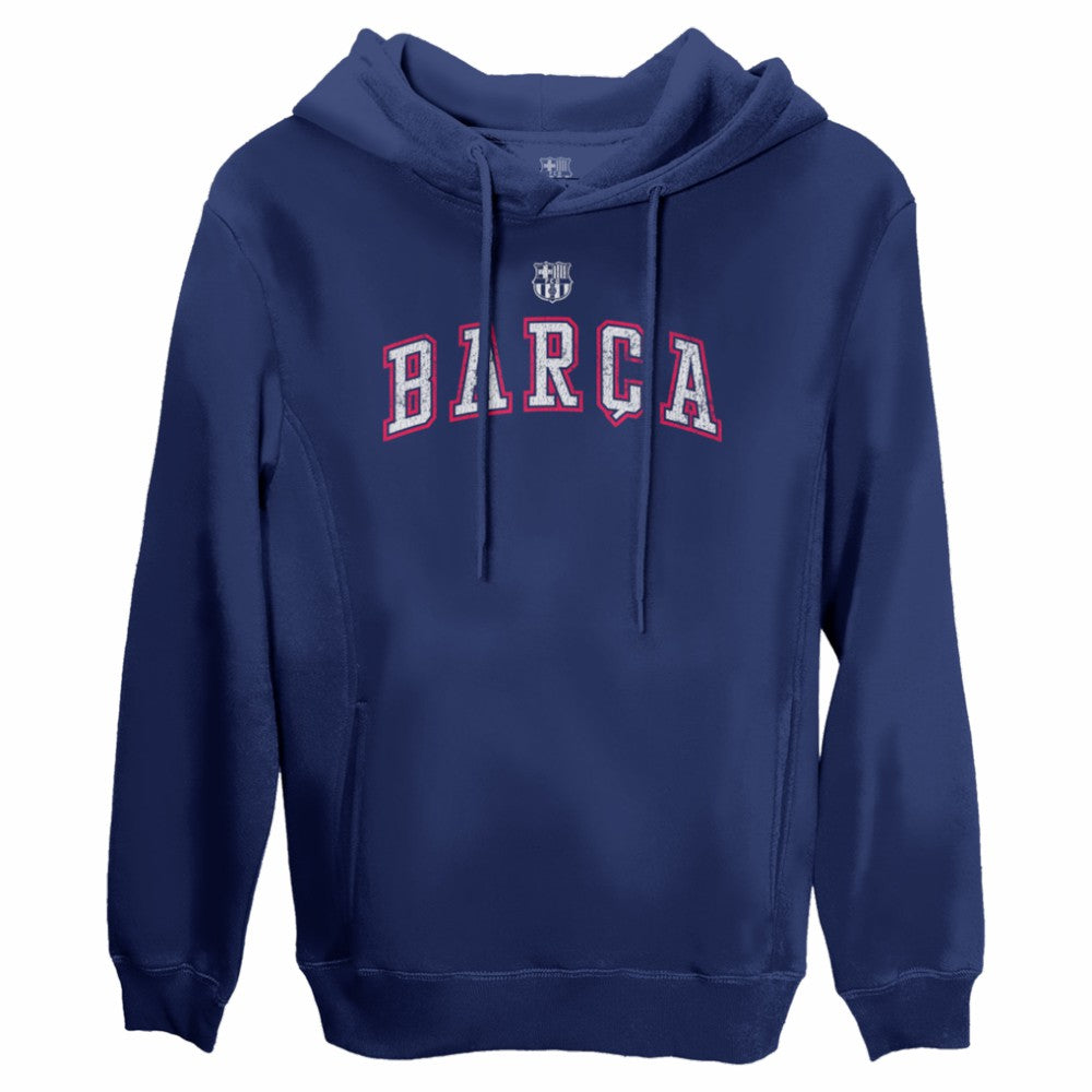 Barcelona 1863FC Athletic Wordmark Fleece Pullover Hoodie -  Navy