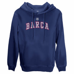 Barcelona 1863FC Athletic Wordmark Fleece Pullover Hoodie -  Navy