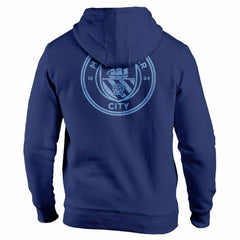 Manchester City 1863FC Wordmark Fleece Pullover Hoodie -  Navy